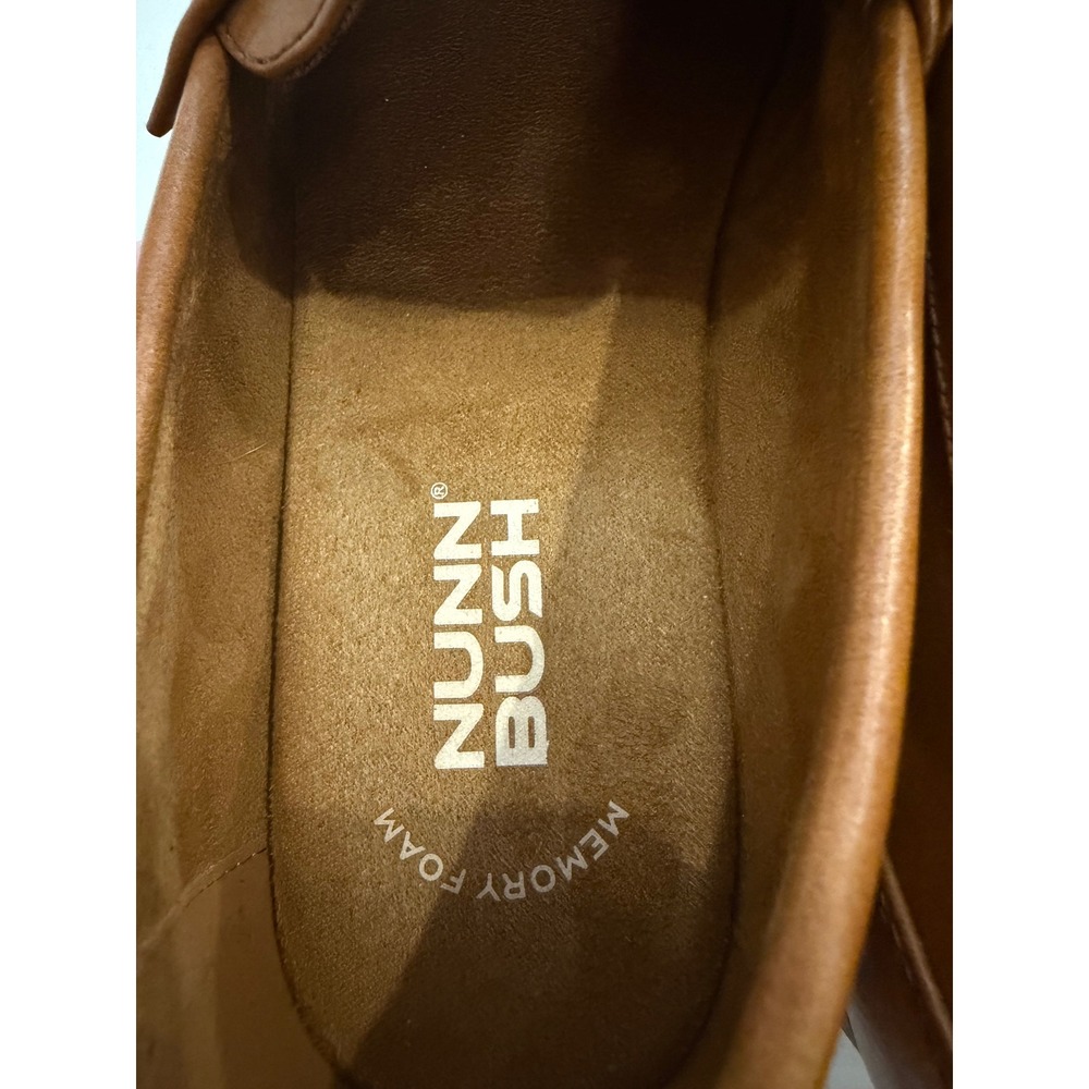 Nunn Bush Mens 11XW Penny Loafers Tan Cognac Memory Foam Slip On Shoes 84486-221 - Picture 3 of 4
